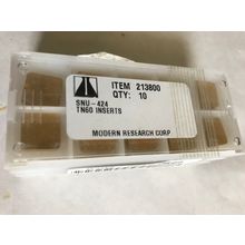 NEW LOT 30 MODERN RESEARCH SNU-424 CARBIDE INSERTS,TIN 213800 TN60,SA
