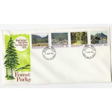 NEW ZEALAND 1975 FOREST PARK SCENES SET OF 4 OFFICIAL FIRST DAY COVER