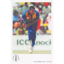 Chaminda Vaas Sri Lanka TCCB Classic Cricket Photo Postcard
