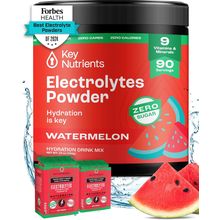 KEY NUTRIENTS Multivitamin Electrolytes Powder No Sugar - Refreshing Watermelon