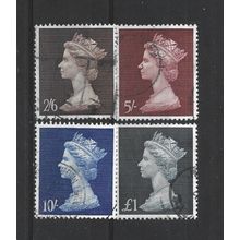 GB.1969 High Value Definitives set of 4.Fine Used.Jul25