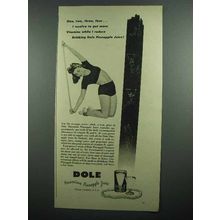 1942 Dole Pineapple Juice Ad - Vitamins While I Reduce