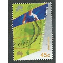 AUS 2000 45c 'PARALYMPIC GAMES- ATHLETICS' FINE USED (EBID50-969)