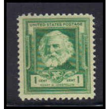 864 1c Henry Longfellow Fine MNH KA2467