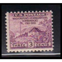 727 3c Washington's Hdqs Average Plus MNH O2536