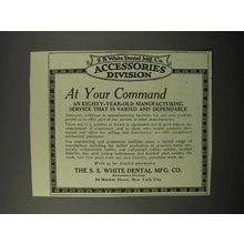 1924 The S.S. White Dental Mfg. Co. Ad