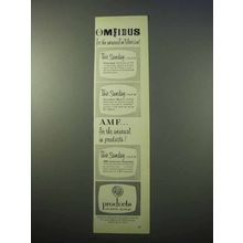 1953 AMF Bowling Automatic Pinsetter Ad - Omnibus