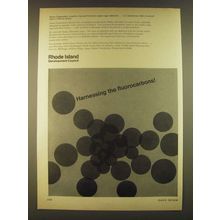 1963 Rhode Island Development Council Ad - Harnessing the fluorocarbons