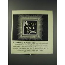 1963 Nickel Plate Road Railroad Ad