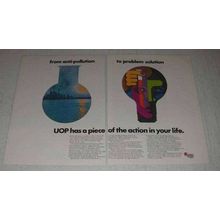 1969 UOP Universal Oil Products Ad - Anti-Pollution