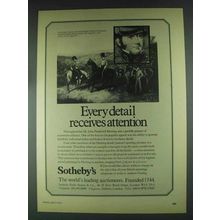 1979 Sotheby's Auctioneers Ad - Every Detail