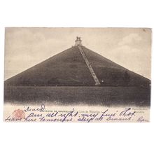 LE LION DE WATERLOO, BELGIUM used vintage postcard 1905 postmark