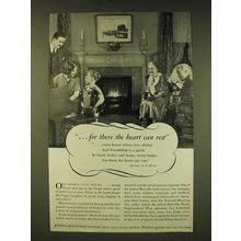 1935 Johns-Manville Products Ad - for there the heart can rest
