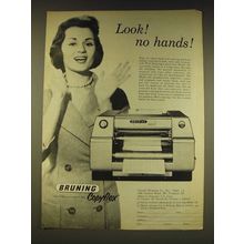 1960 Bruning Copyflex Model 120 Ad - Look! No Hands!