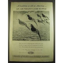 1938 Du Pont Sporting Powder Division Ad - A tradition as old as America