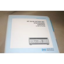 Hp 8341B Option 003 Synthesized Sweeper 10MHz to 20GHz Operating Manual