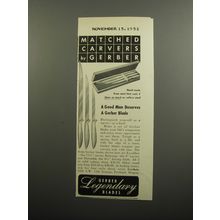 1952 Gerber Knives Advertisement - Excalibur, Balmung and Durendal