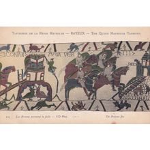 Bretons Flee Queen Mathilda Tapestry Battle Of Hastings Postcard
