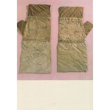 Antique Gloves Embroidered Mittens Chinese Han Dynasty Postcard
