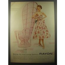 1954 Rayon Dress by Mr. Mort Ad - Making the best young fashions
