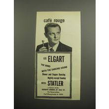 1955 Hotel Statler Advertisement - Les Elgart - Caf Rouge