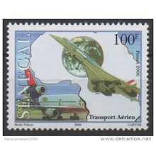 Sénégal 2006 - 100 F CONCORDE Concorde Avion Transport Aérien Neuf ** MNH RARE