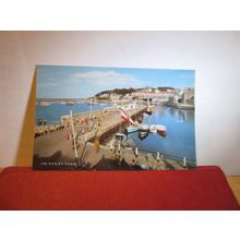 THE PIER, BRIXHAM, DEVON unused postcard by J Salmon =