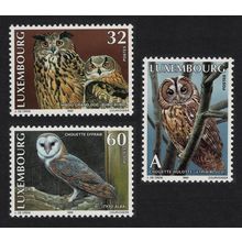 Luxembourg Owls Birds 3v 1999 MNH SG#1493-1495