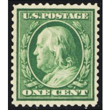 357, Mint VF NH 1¢ Blue Paper - With PFC Certificate - Stuart Katz
