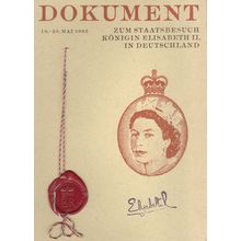 Germany Dokument 1965 Queen Elizabeth II Royal Necklace Royal Ephemera