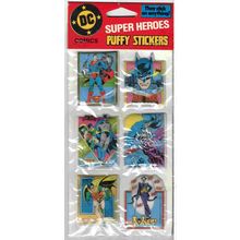 SUPER HEROES ' BATMAN ' PUFFY STICKERS ' set (1982)