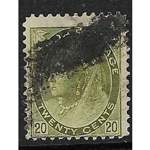 CANADA 1898-1902 QV 20c USED SG165