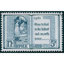 Norfolk Island 1961 5d slate-blue Christmas SG42 CTO