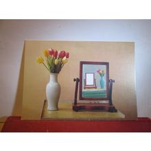 'TULIPS' photograph by David Hockney unused postcard art =