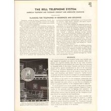 bell telephone system 1938 planning residence building vintage catalog