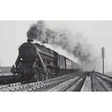 Mickey 44741 to Liverpool Train leaving Winsford Station in 1955 Postcard