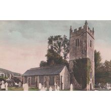 Lustleigh Church Devon Antique Friths Postcard Unused MINT
