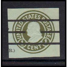 Used U420d 1c Benjamin Franklin Very Fine Cut Square Z2834