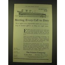 1918 Winton Six Ad - Meeting Every Call to Duty