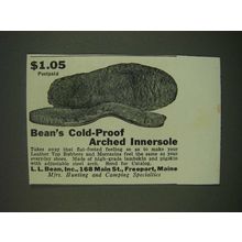 1940 L.L. Bean Arched Innersole Ad