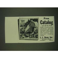 1940 L.L. Bean Ad - Free catalog just off the press