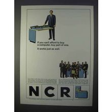 1966 NCR Computer Ad - Buy Part of One