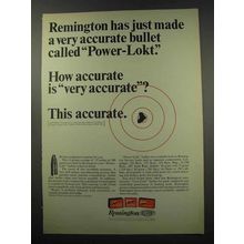 1966 Remington Power-Lokt Bullet Ad - Very Accurate
