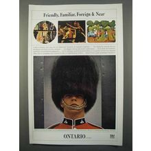 1966 Ontario Canada Tourism Ad - Friendly, Familiar