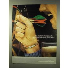 1980 De Beers Diamond Ad - Always Make Your Point