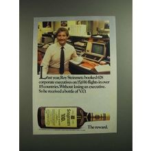 1984 Seagram's V.O. Whisky Ad - Roy Steinmet Booked