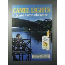 1987 Camel Lights Cigarette Ad - Share a New Adventure