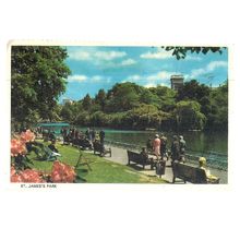 ST. JAME'S PARK, LONDON used vintage postcard 1971 postmark =