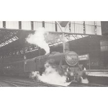 LMS Black 5 45279 Train To Welsh Coast at Manchester Exchange Postcard