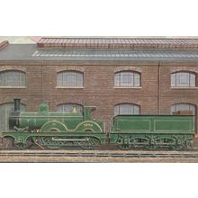 Midland 2-4-0 Train 1400 Built in Derby 1879 Vintage Postcard